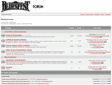 Tablet Screenshot of forum.bluesfest.com.au